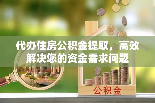 大安代办住房公积金提取，高效解决您的资金需求问题