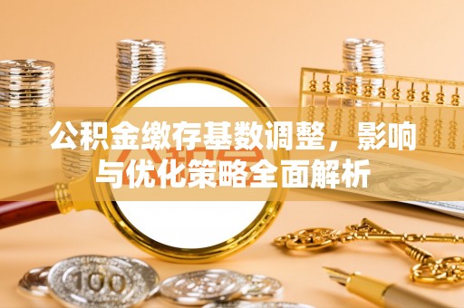 大安公积金缴存基数调整，影响与优化策略全面解析
