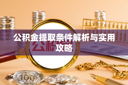 大安公积金提取条件解析与实用攻略