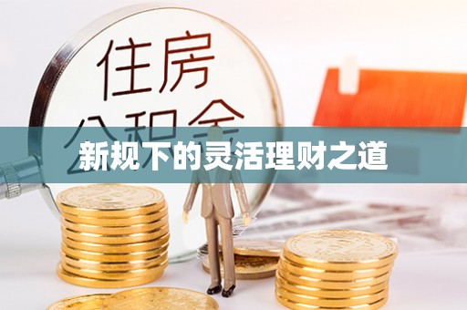 大安新规下的灵活理财之道