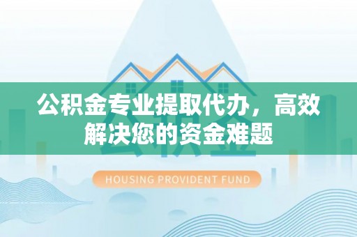 大安公积金专业提取代办，高效解决您的资金难题