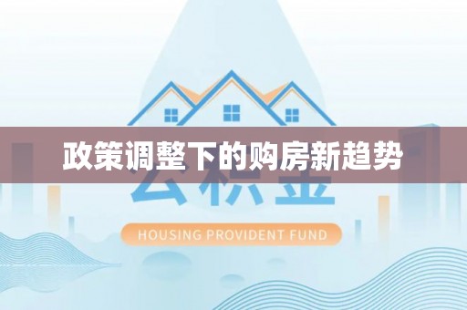 大安政策调整下的购房新趋势