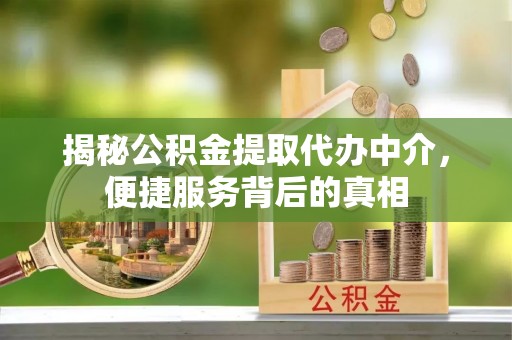 大安揭秘公积金提取代办中介，便捷服务背后的真相