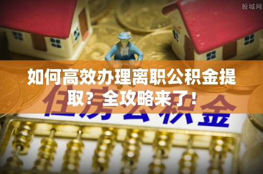 大安如何高效办理离职公积金提取？全攻略来了！