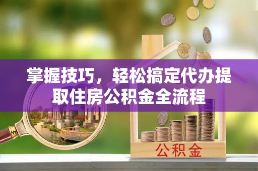 大安掌握技巧，轻松搞定代办提取住房公积金全流程