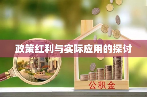 大安政策红利与实际应用的探讨