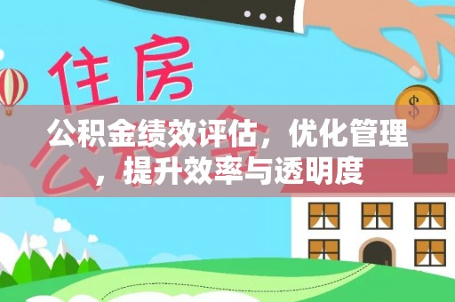 大安公积金绩效评估，优化管理，提升效率与透明度