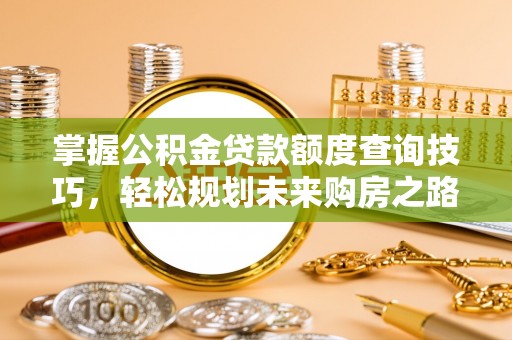 大安掌握公积金贷款额度查询技巧，轻松规划未来购房之路