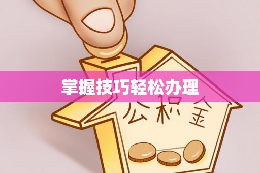 大安掌握技巧轻松办理