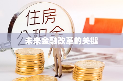 大安未来金融改革的关键