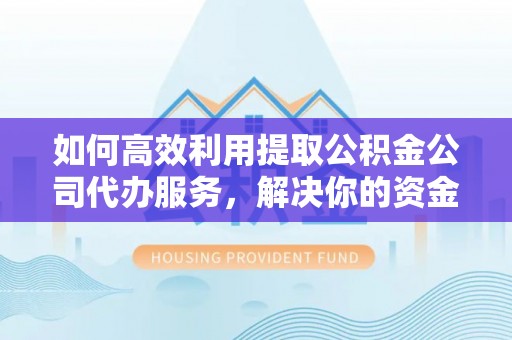 大安如何高效利用提取公积金公司代办服务，解决你的资金难题