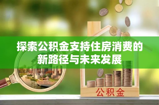 大安探索公积金支持住房消费的新路径与未来发展