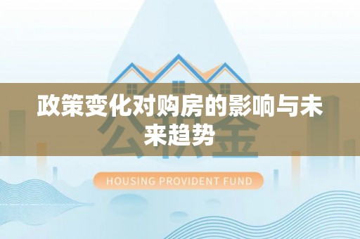 大安政策变化对购房的影响与未来趋势