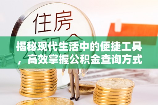 大安揭秘现代生活中的便捷工具，高效掌握公积金查询方式