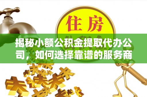 大安揭秘小额公积金提取代办公司，如何选择靠谱的服务商？