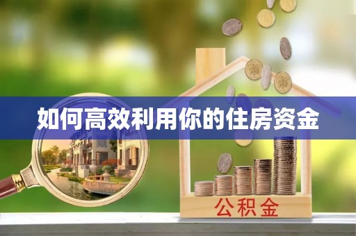 大安如何高效利用你的住房资金