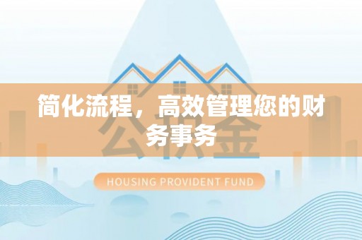 大安简化流程，高效管理您的财务事务