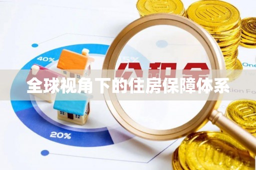 大安全球视角下的住房保障体系